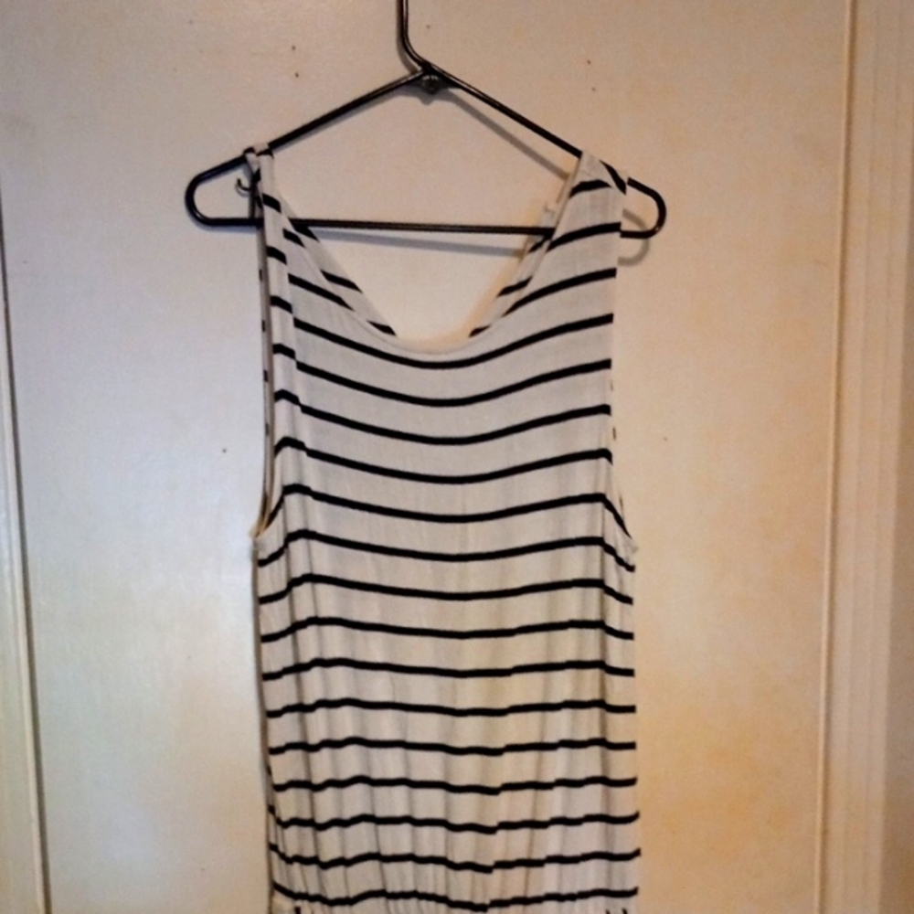 Striped Sleeveless Women's Jumpsuit
